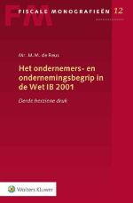 Omslag boek: Het ondernemers- en ondernemingsbegrip in de Wet IB 2001