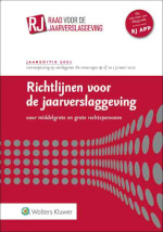 Richtlijnen voor de jaarverslaggeving, middelgrote en grote rechtspersonen 2021