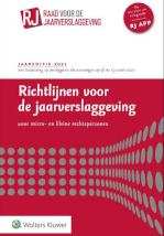Richtlijnen voor de jaarverslaggeving voor micro- en kleine rechtspersonen 2021